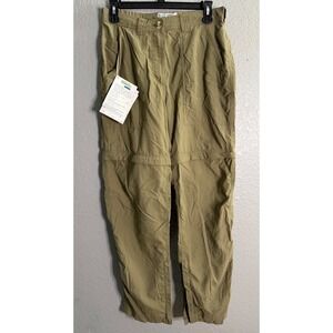 ExOfficio Womens Pants XS Buzz Off Insect Shield Zip Off Convertible Khaki Hike